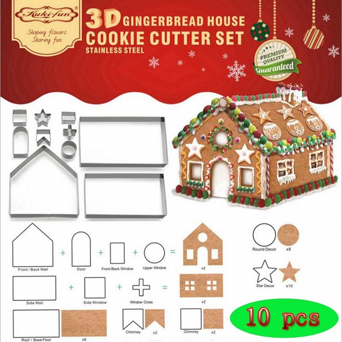 gingerbread house cookie cutter set.