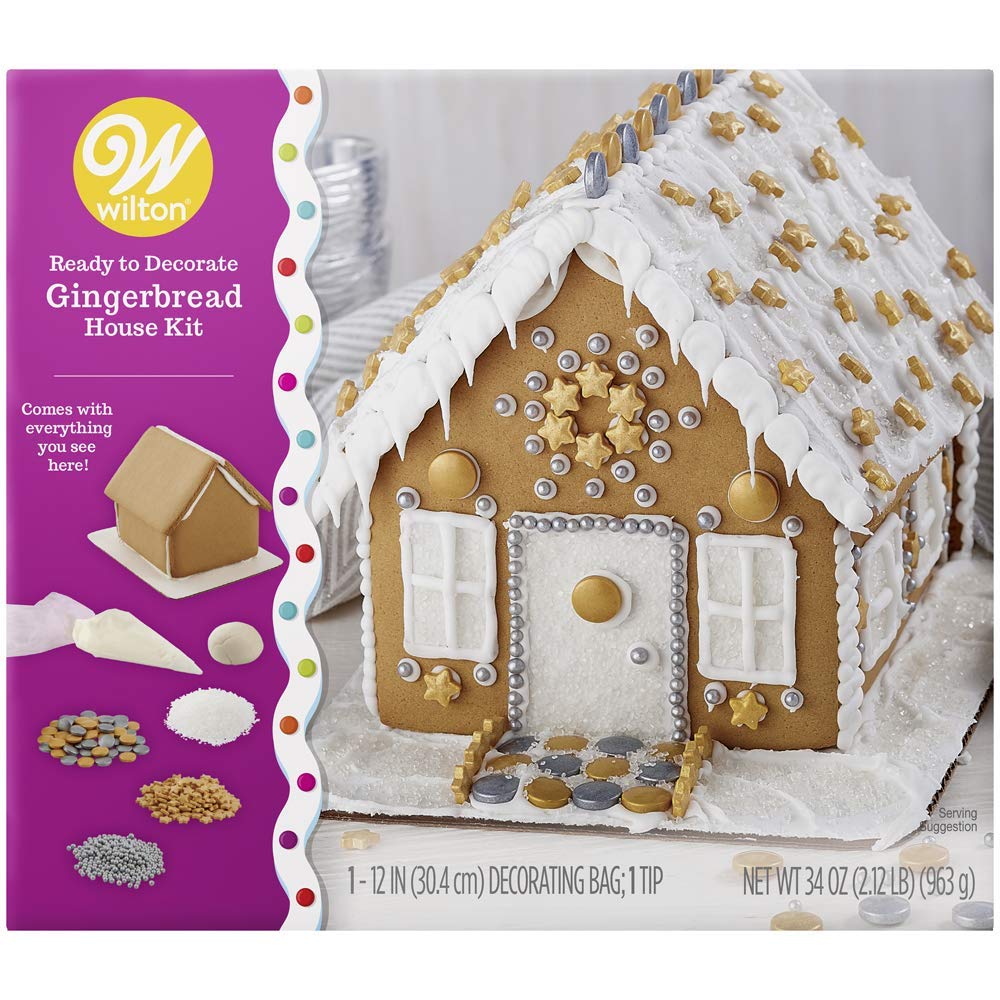 Dazzling bling gingerbread house kits. 
