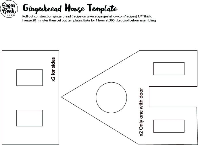 cool gingerbread house template.