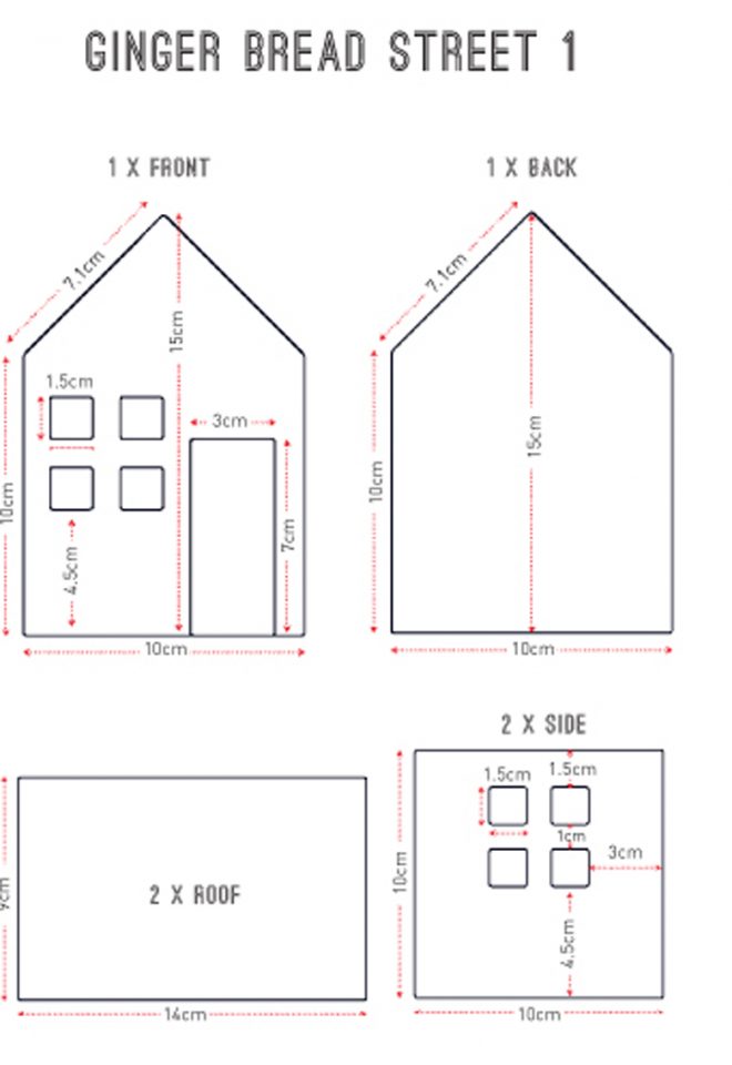 Large Gingerbread House Template Printable Printable Templates
