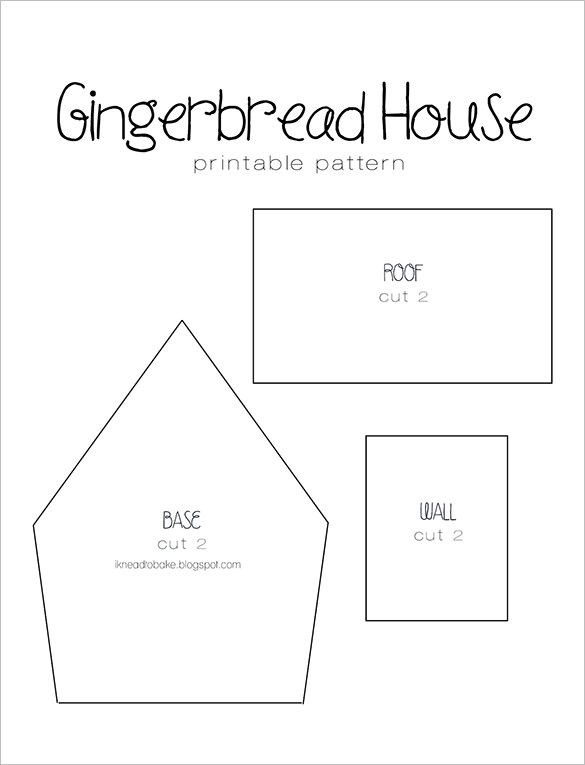 simple gingerbread template. 