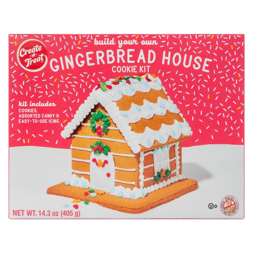 Five Below Create-A-Treat build your own gingerbread house cookie kit box